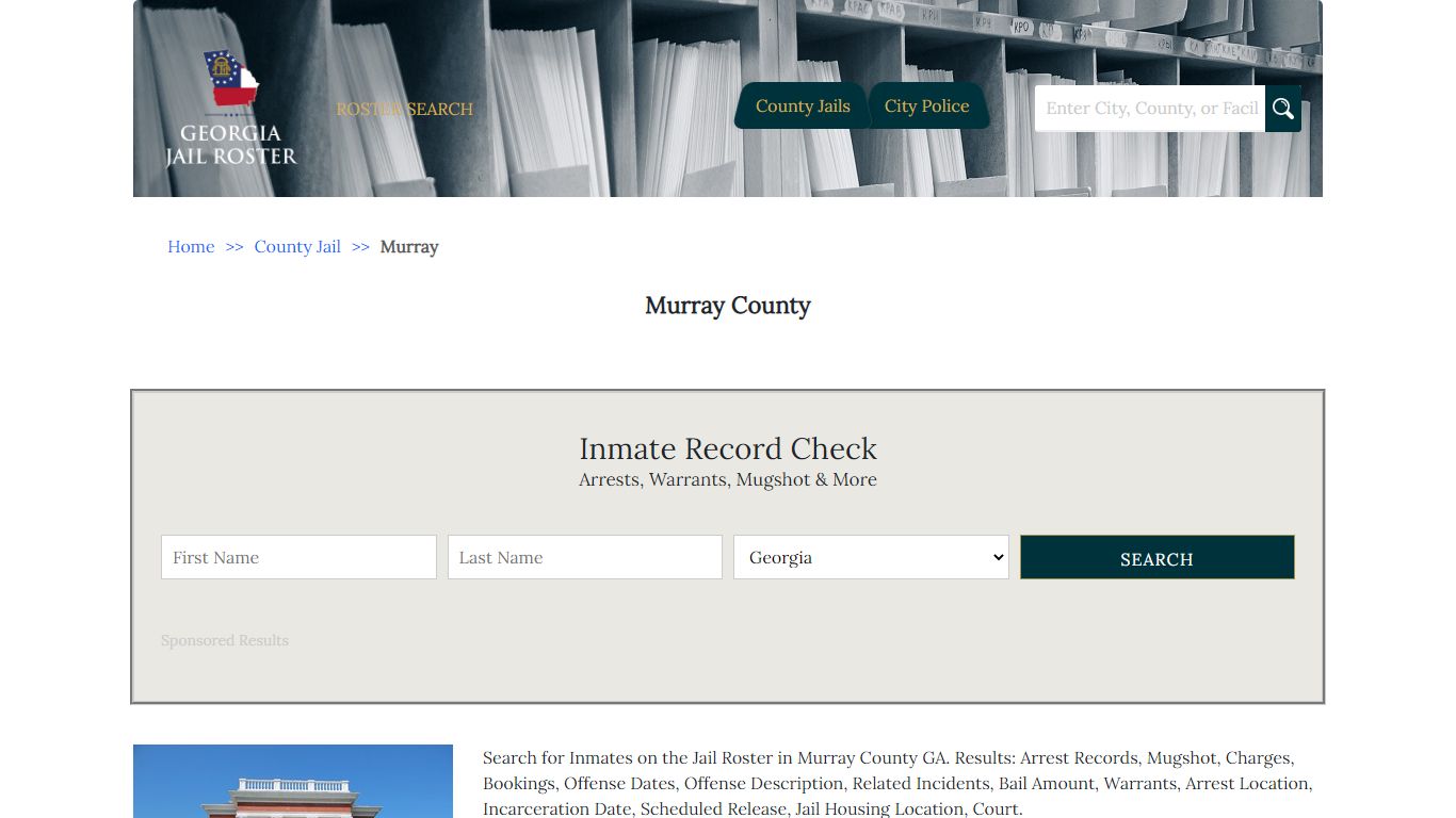 Murray County - Georgia Jail Inmate Search