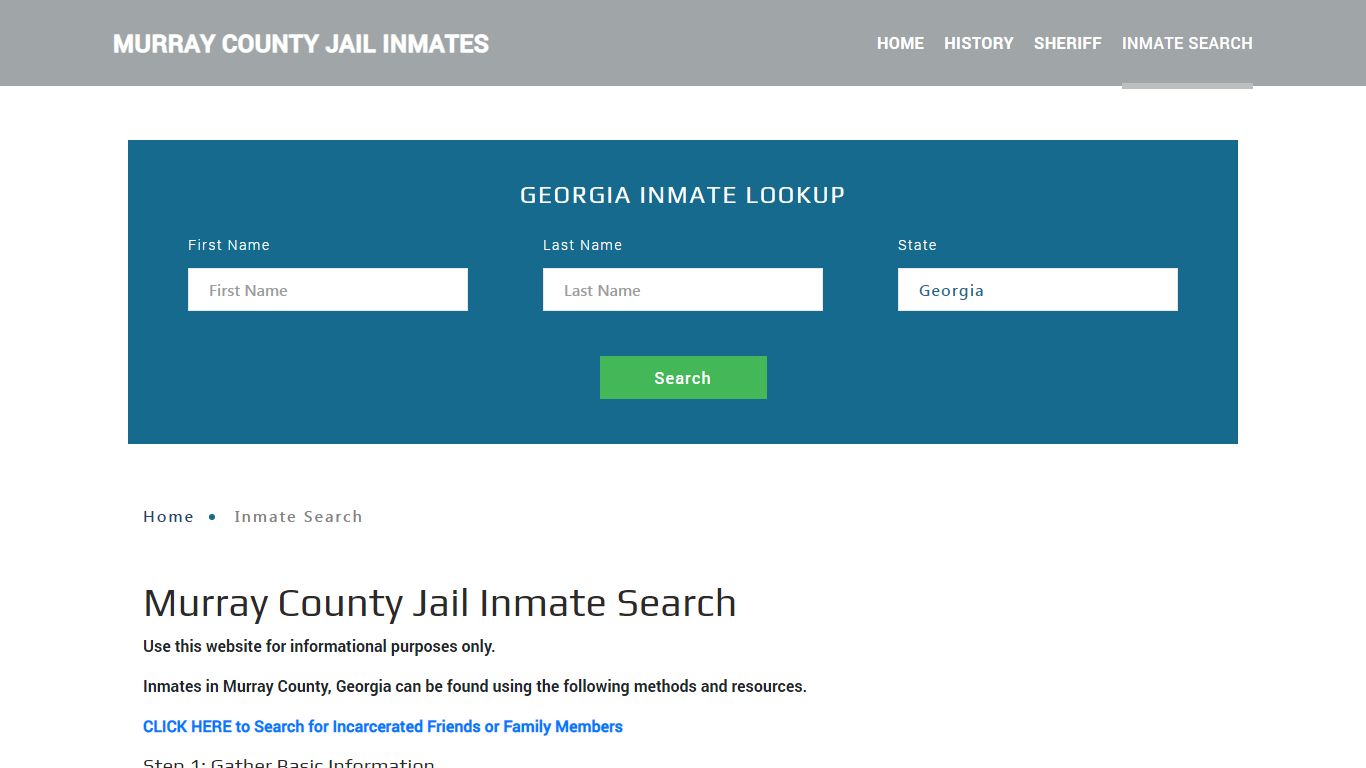 Murray County, GA Detainee Lookup